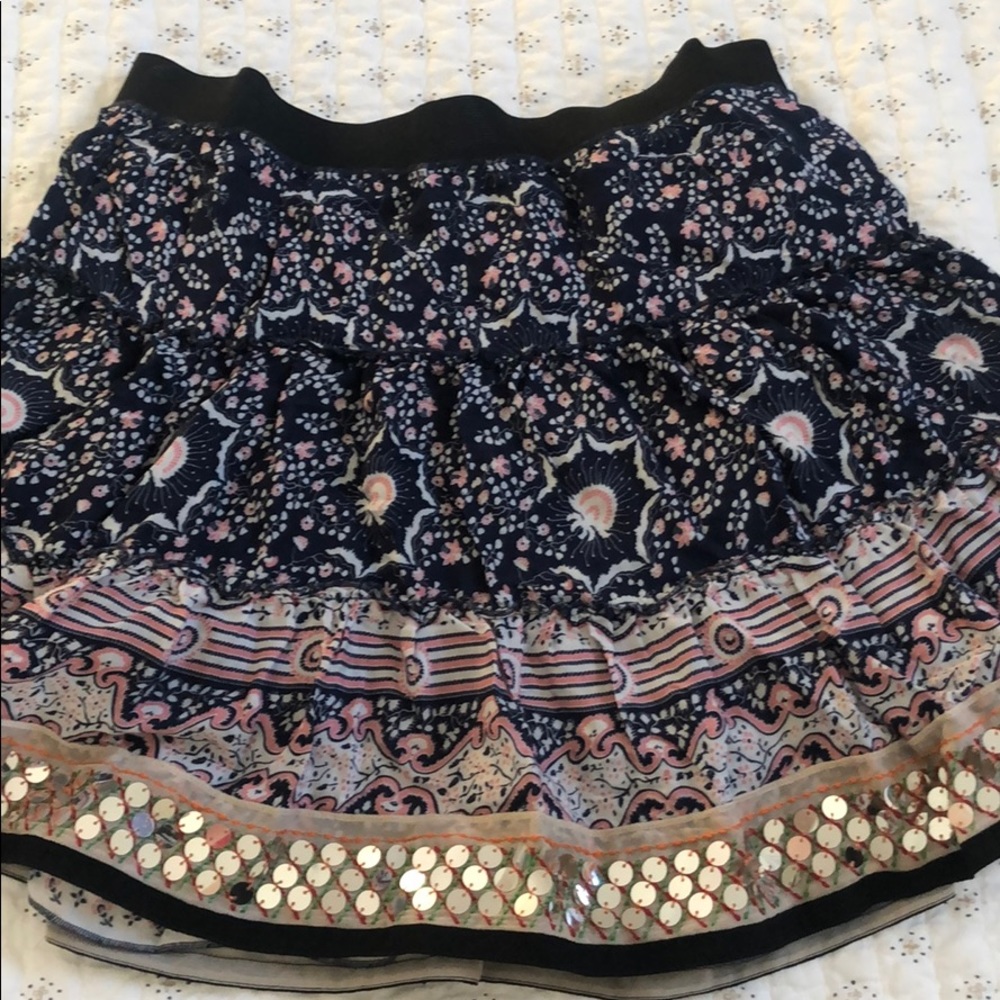 Free People multi-textured peasant skirt